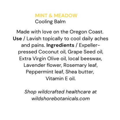 MINT & MEADOW Cooling Salve